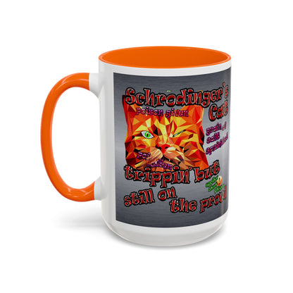 schrodinger's cat - Accent Mug (brushed nickel)