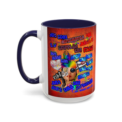 drop the beat - Accent Mug (burnt orange)