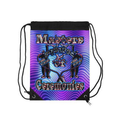 em cee squared - Drawstring Bag (purple wave)