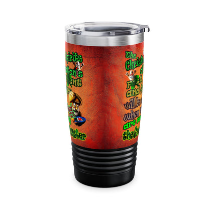 christmas spirits of boston - Ringneck Tumbler, 20oz (burnt orange)
