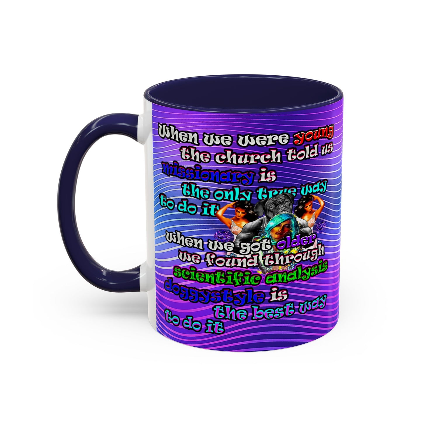 doggystyle - Accent Mug (purple wave)