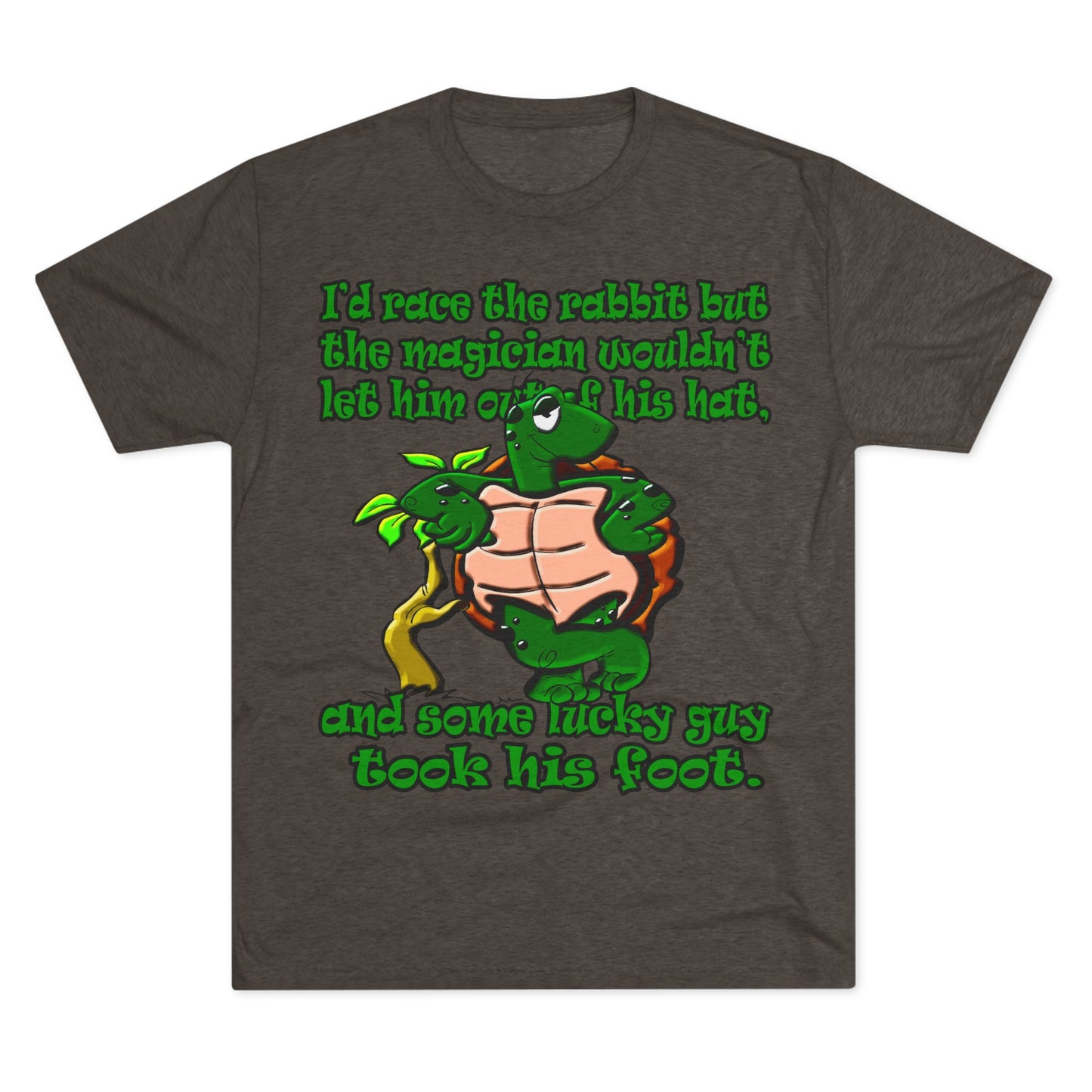 turtle race - Unisex Tri-Blend Crew Tee