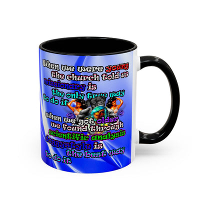 doggystyle - Accent Mug (blue-white wave)