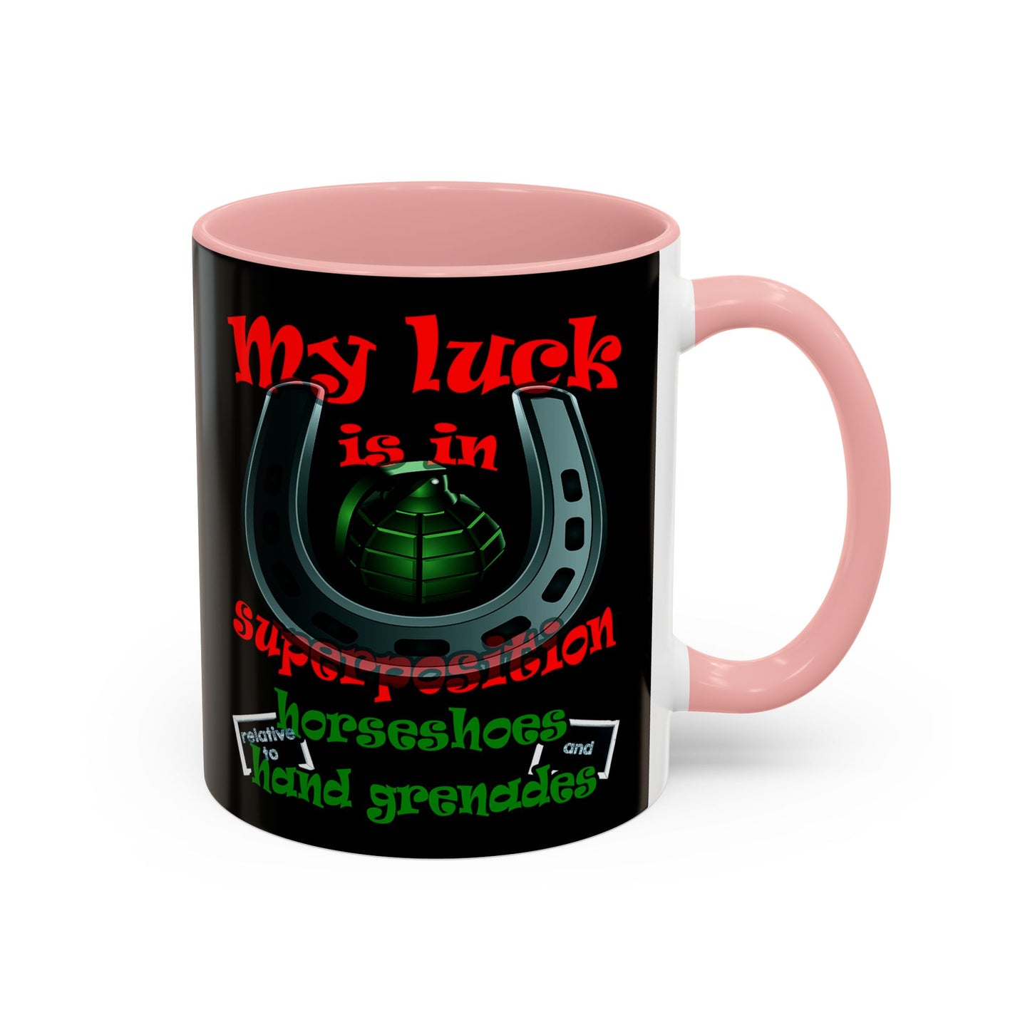 my luck - Accent Mug (black)
