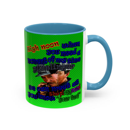 high noon - Accent Mug (logo green)