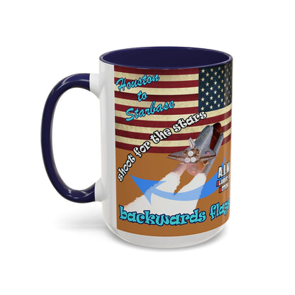 shoot for the stars - Accent Mug (light brown)