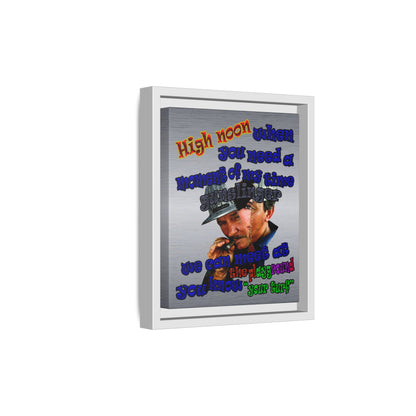 high noon - framed canvas art (brushed nickel)