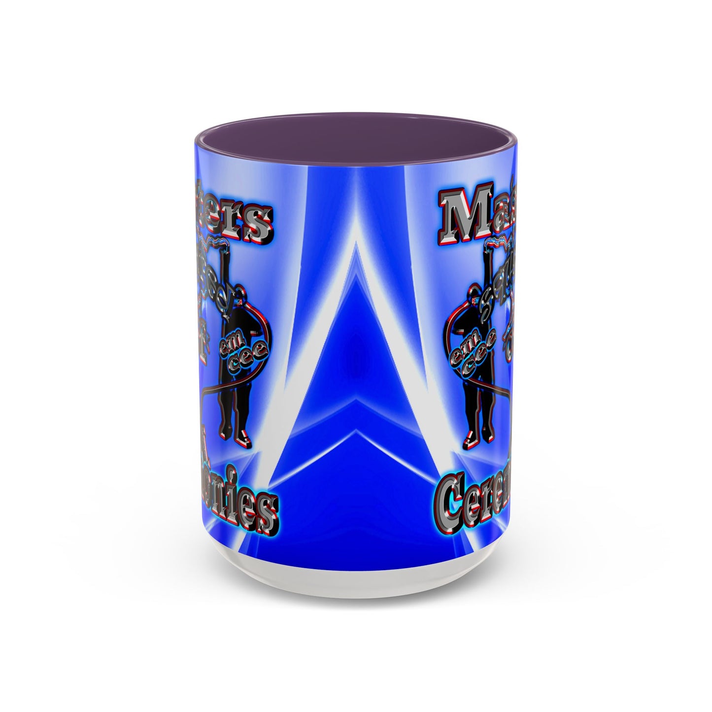 em cee squared - Accent Mug (blue-white wave)