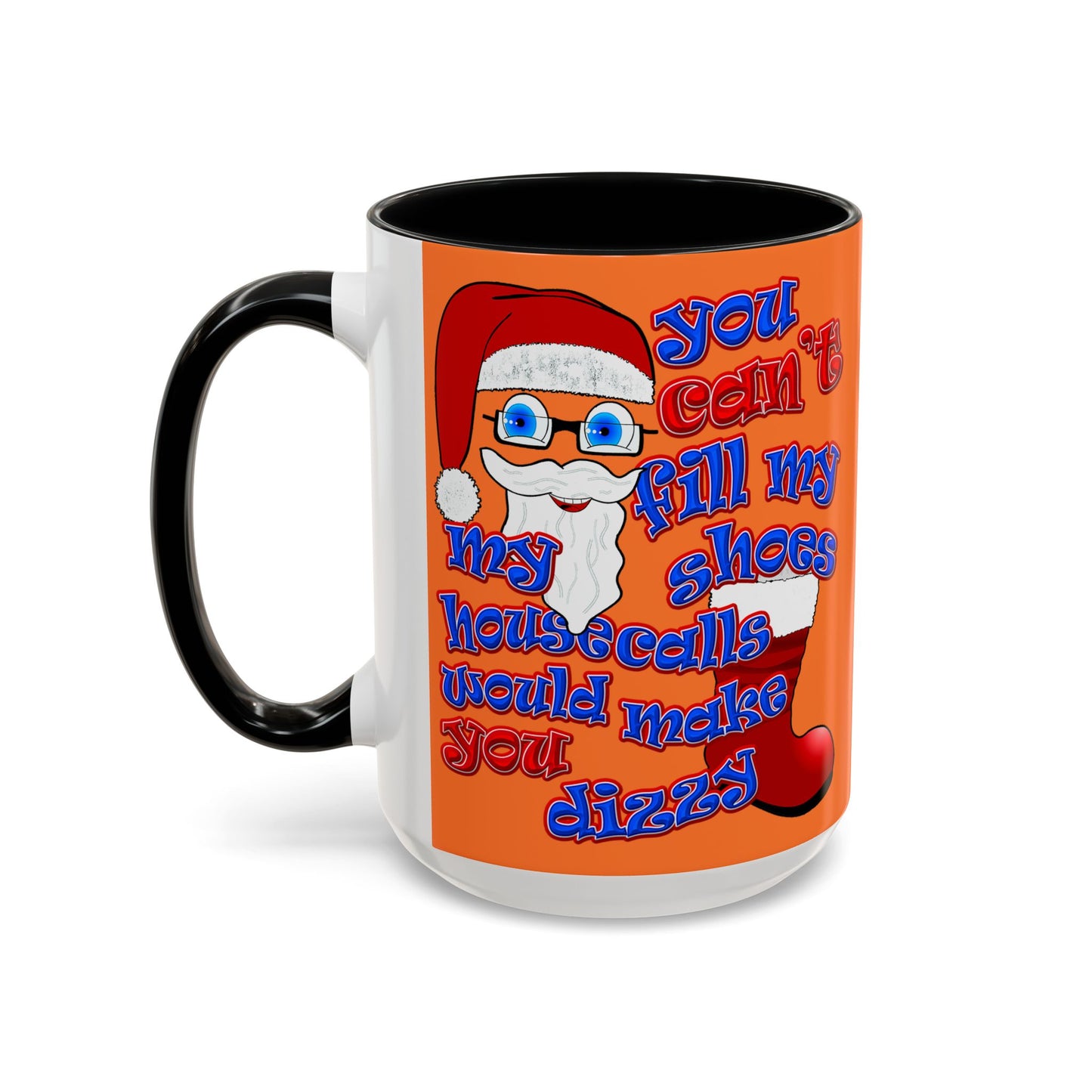 santa's shoes - Accent Mug (crusta)