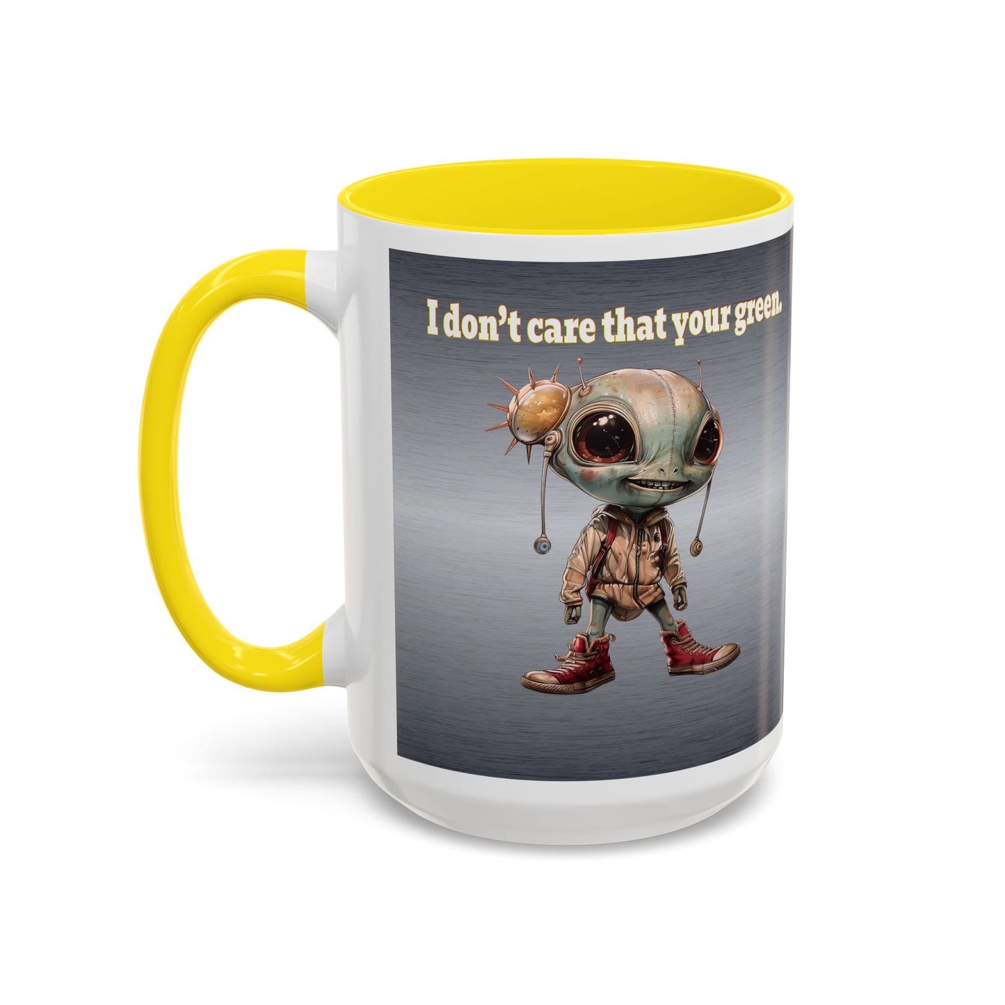 I don't care that your grey - Accent Mug (brushed nickel)