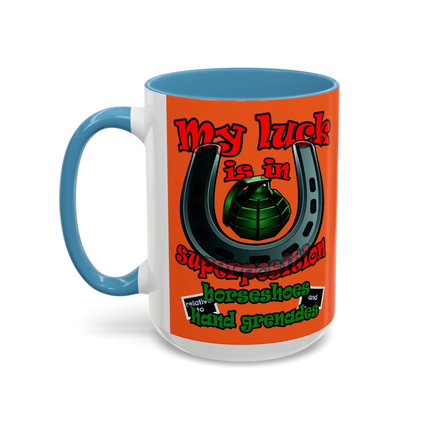 my luck - Accent Mug (orange)