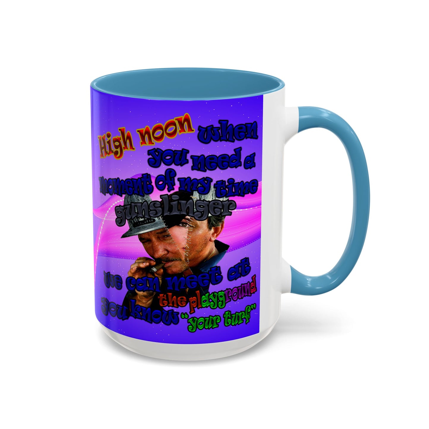 high noon - Accent Mug (purple-pink wave)