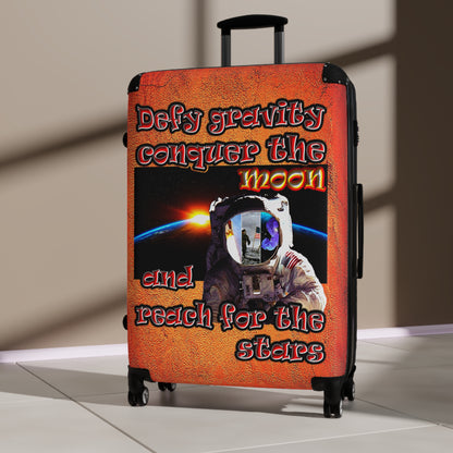 defy conquer reach - Suitcase (burnt orange)