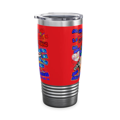 drop the beat - Ringneck Tumbler, 20oz (red)