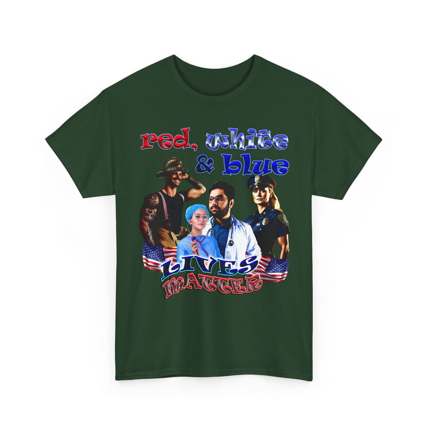 rw&b lives matter - Unisex Heavy Cotton Tee