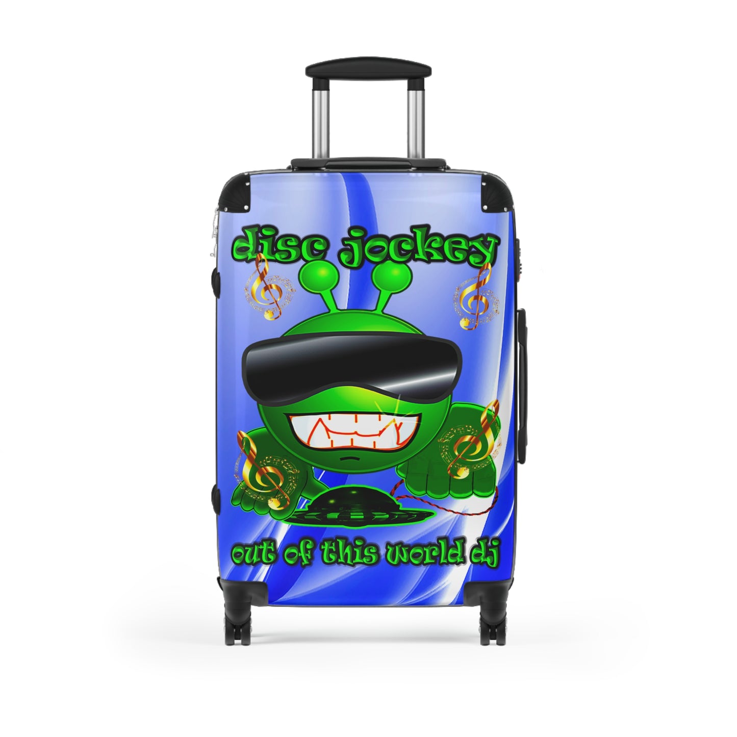 disc jockey - Suitcase (blue-white wave)
