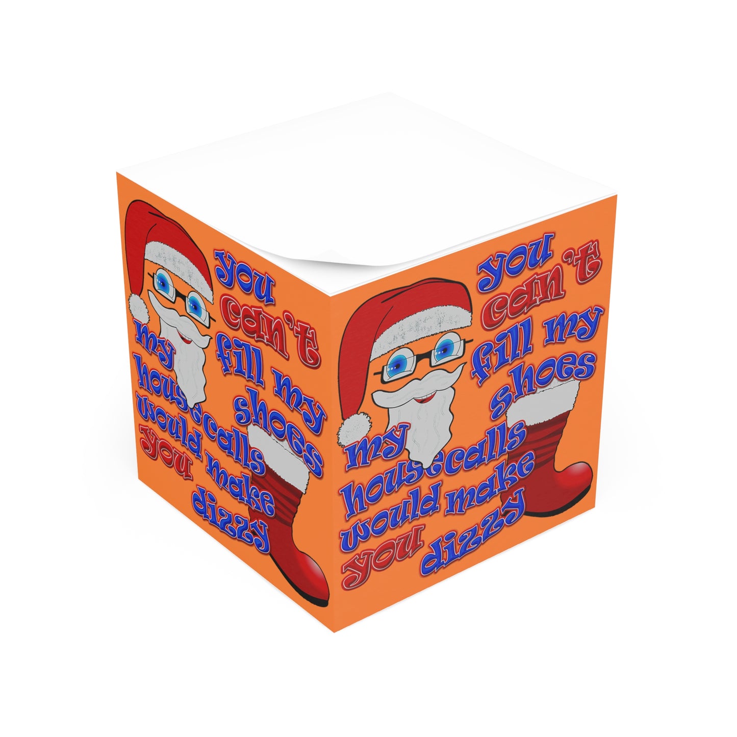 santa's shoes - note cube (crusta)