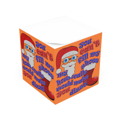santa's shoes - note cube (crusta)