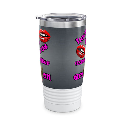 hoes b4 bros - Ringneck Tumbler, 20oz (grey-light grey)