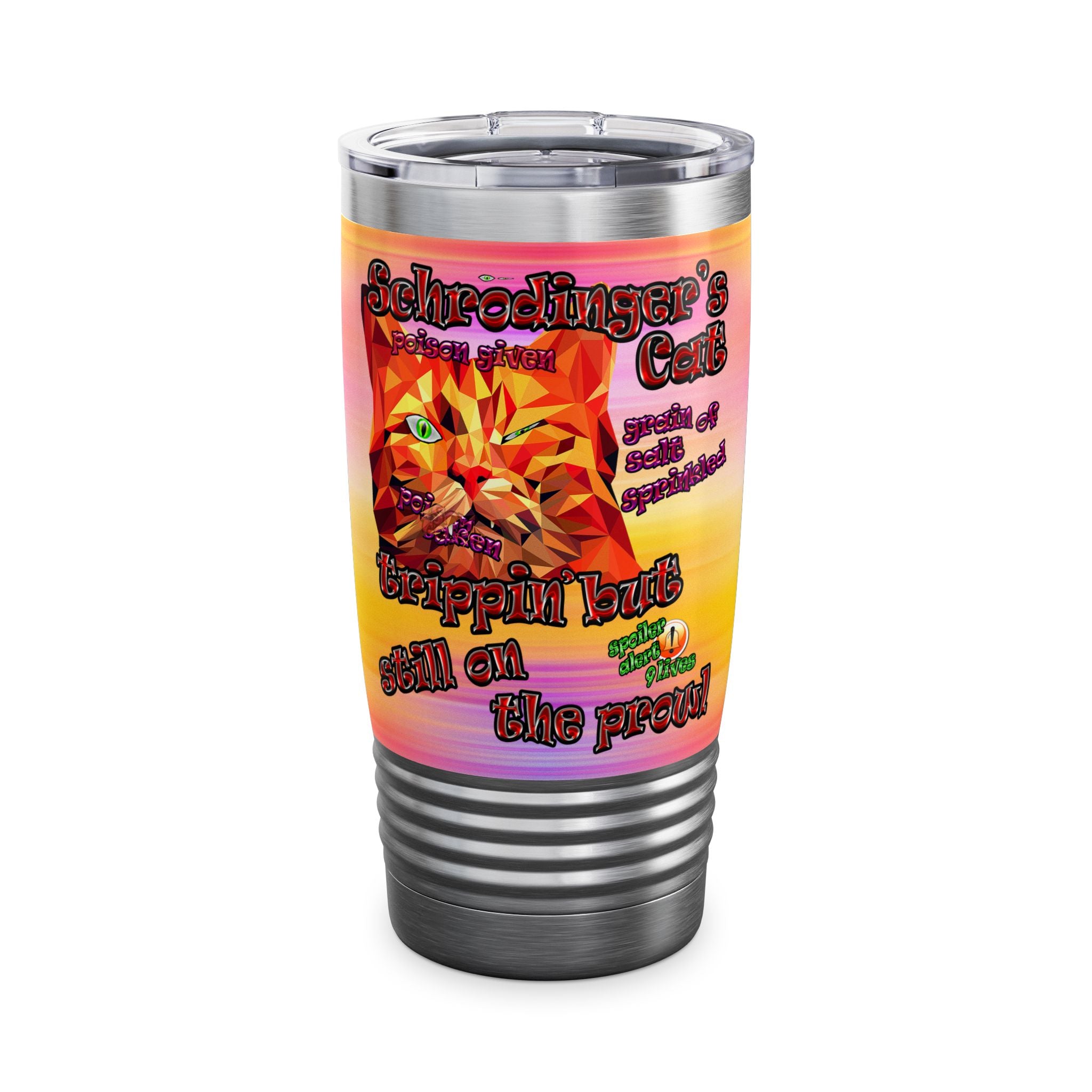 schrodinger's cat - Ringneck Tumbler, 20oz (color blur)