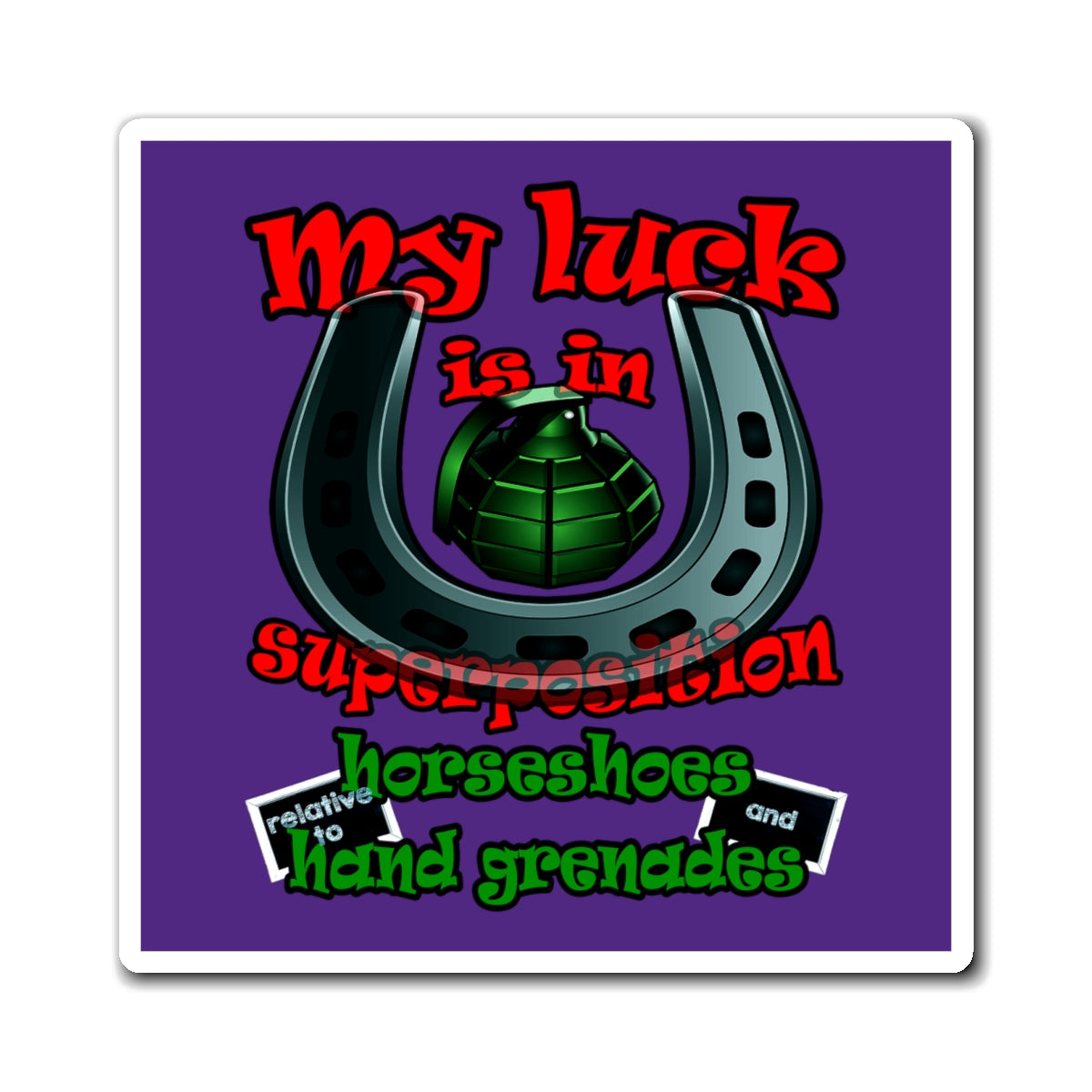 my luck - Magnets - (purple)