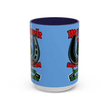 my luck - Accent Mug (light blue)