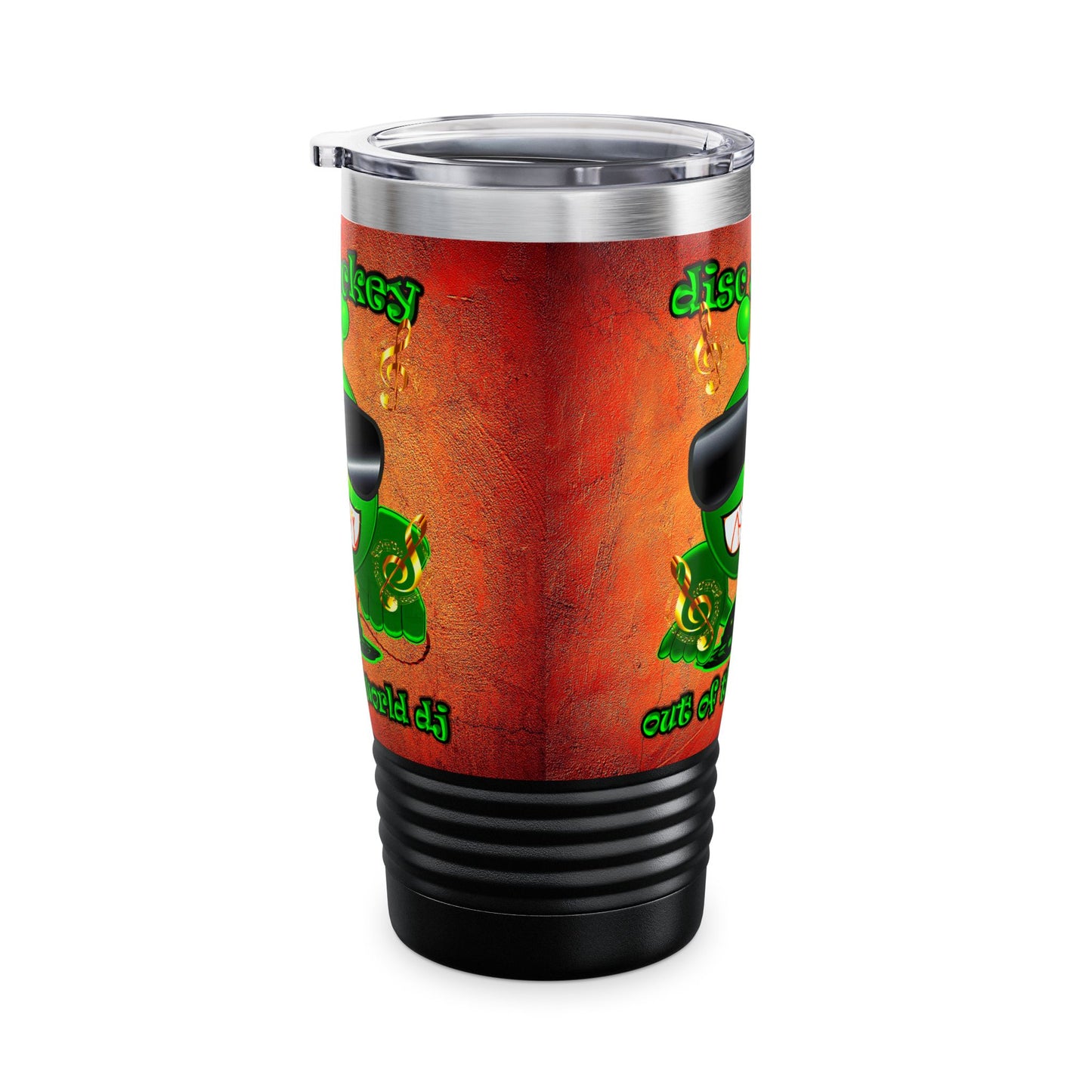 disc jockey - Ringneck Tumbler, 20oz (burnt orange)