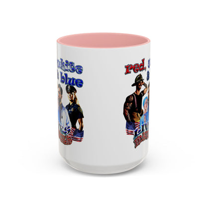rw&b lives matter - Accent Mug (white)