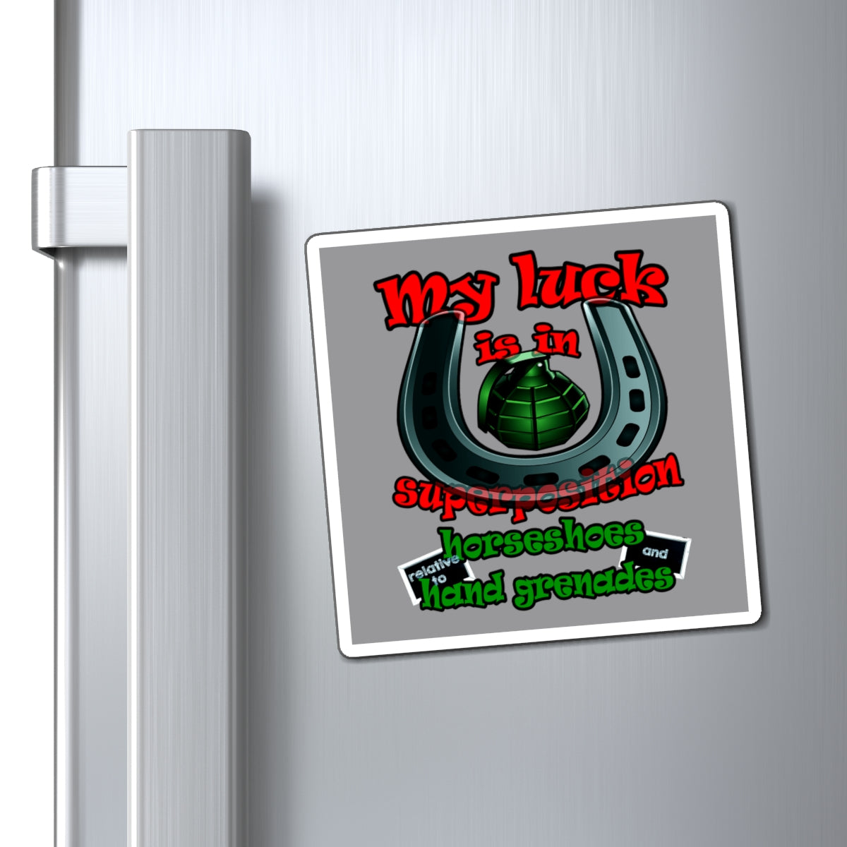 my luck - Magnets - (grey)