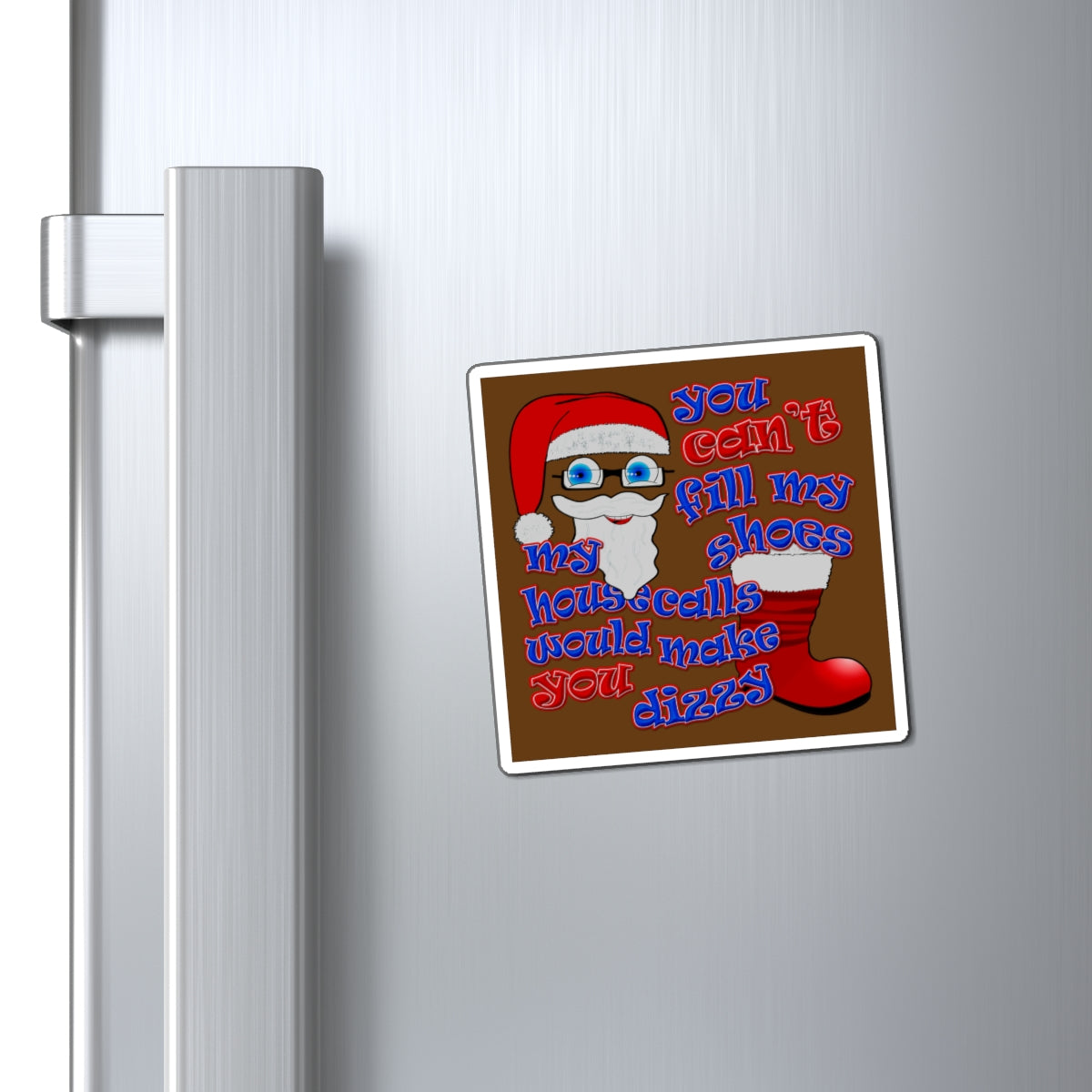 santa's shoes - Magnets - (brown)