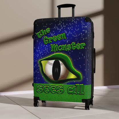 green monster - Suitcase ('snoops' background)