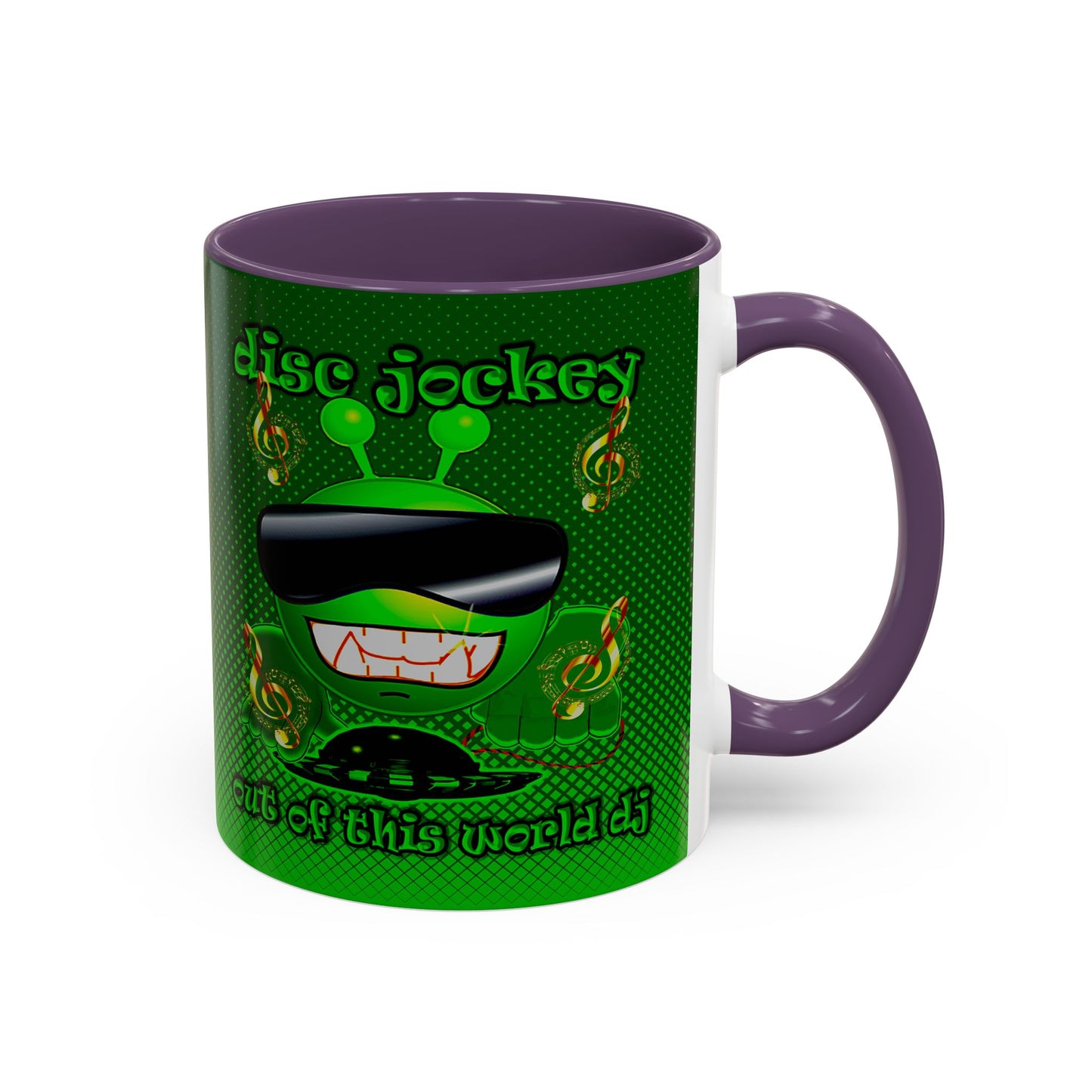 disc jockey - Accent Mug (logo green)