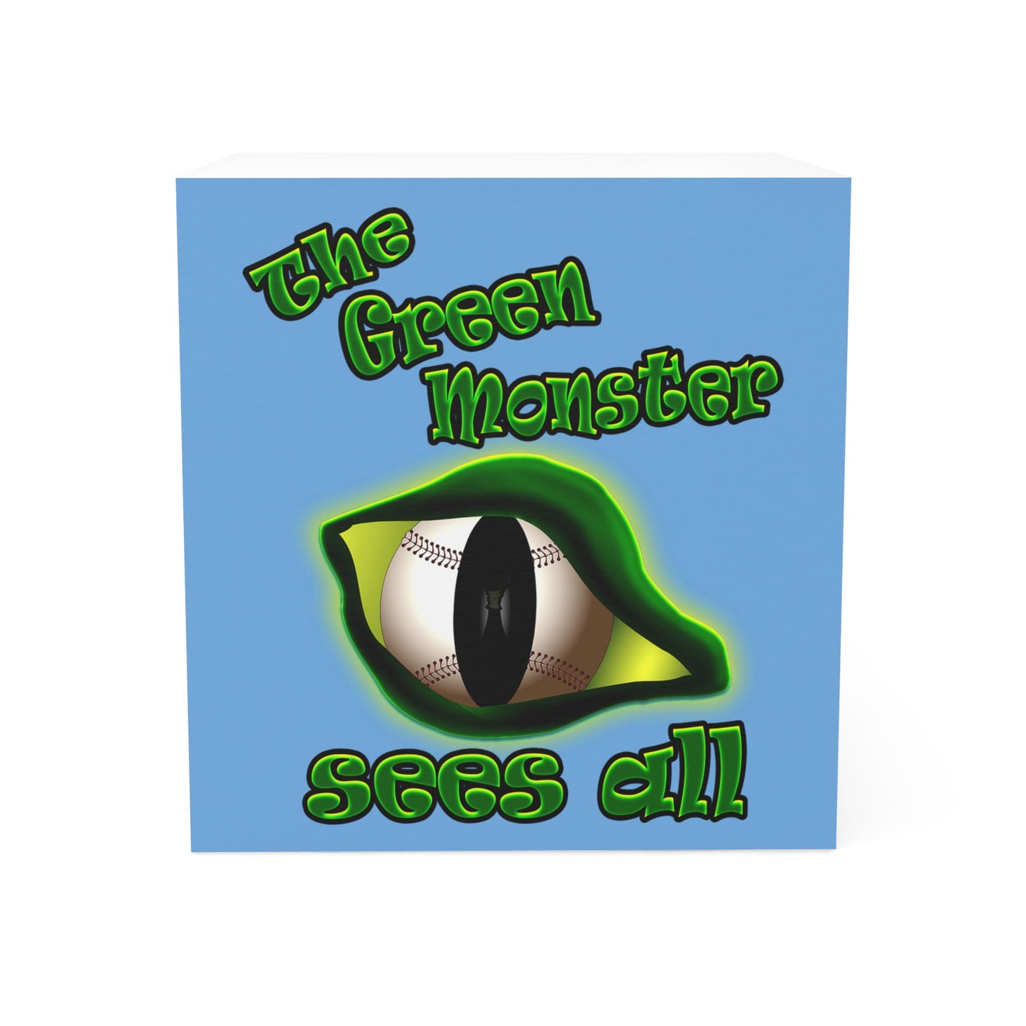 green monster - note cube (light blue)