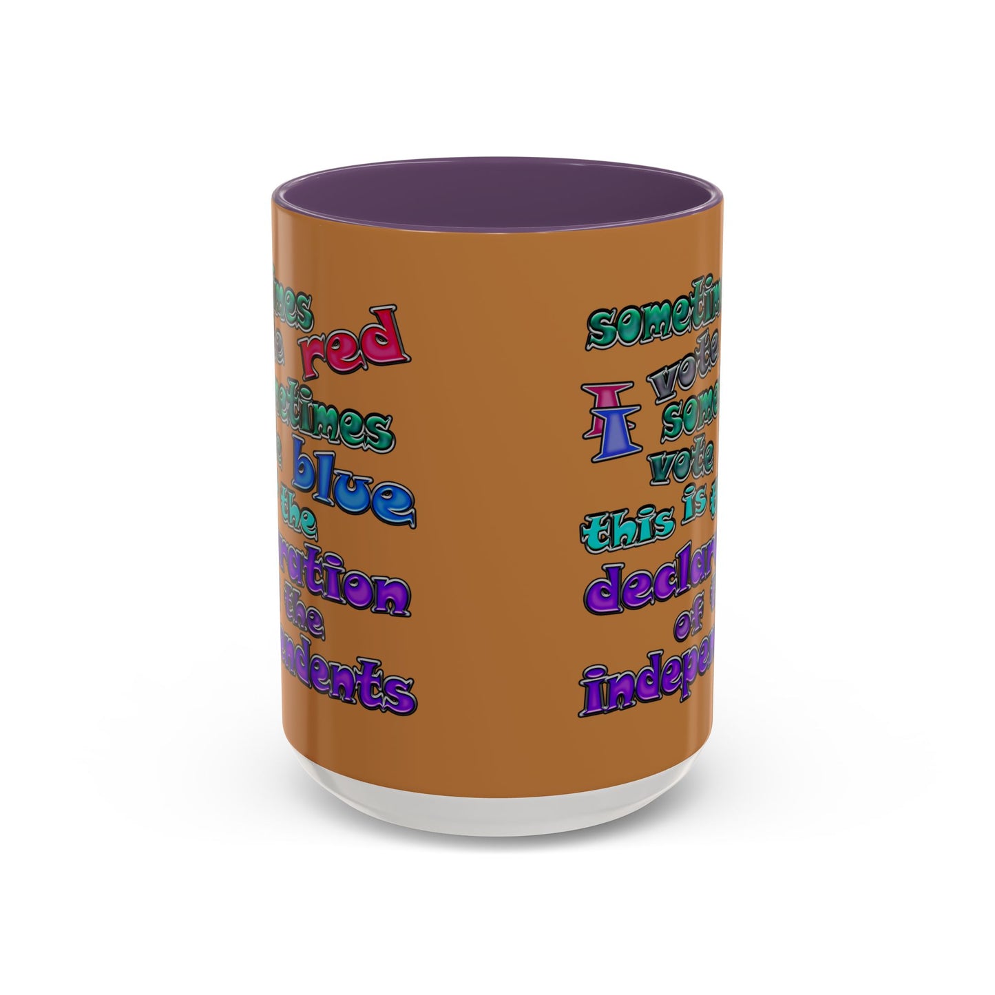 declaration of the independents - Accent Mug (light brown)