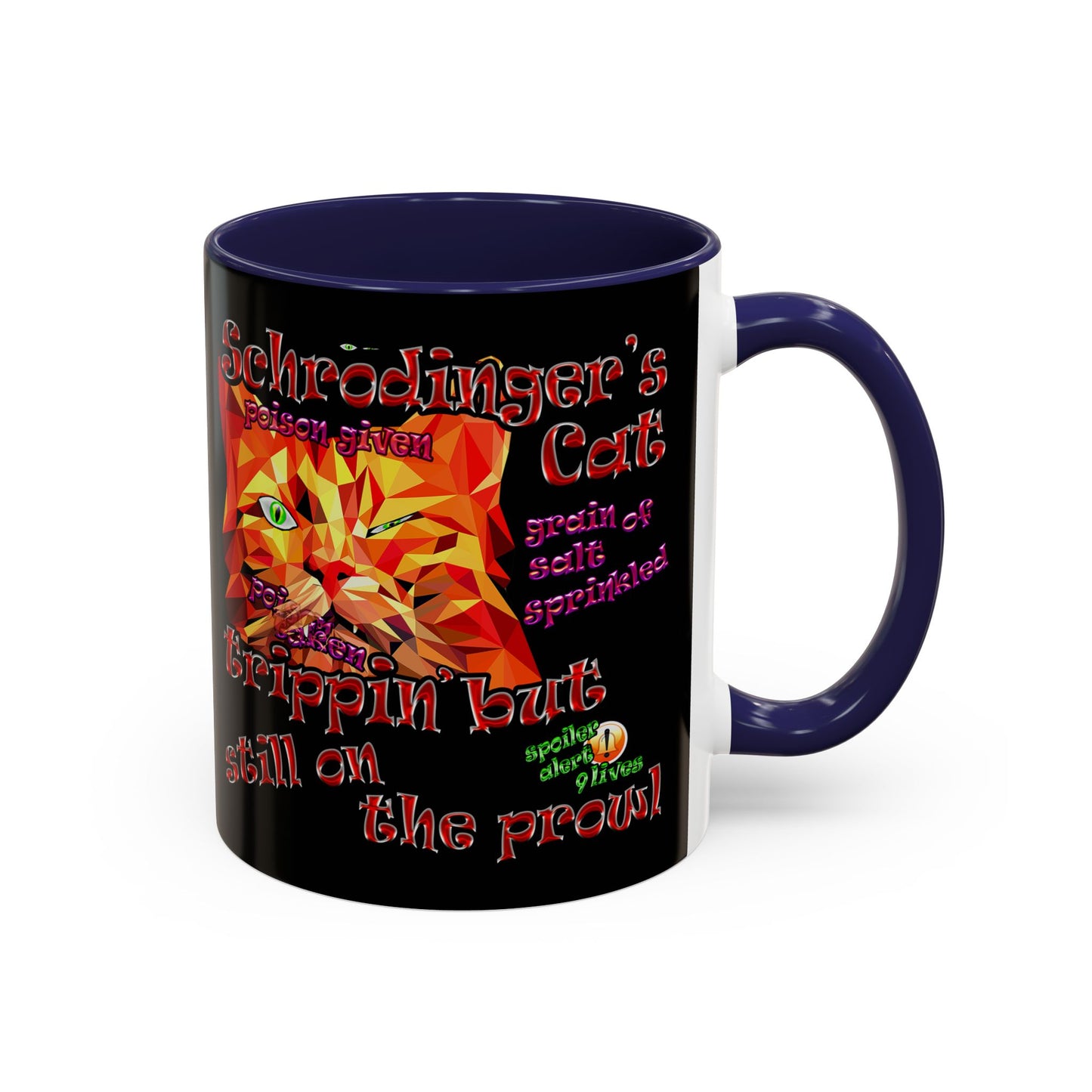 schrodinger's cat - Accent Mug (black)