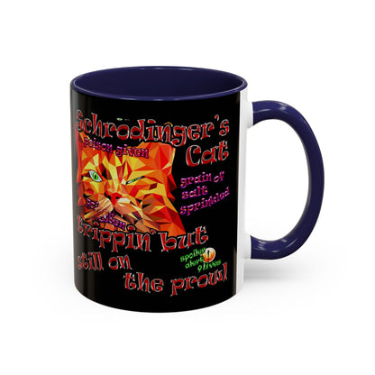 schrodinger's cat - Accent Mug (black)