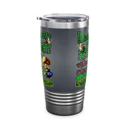 christmas spirits of boston - Ringneck Tumbler, 20oz (grey-light grey)