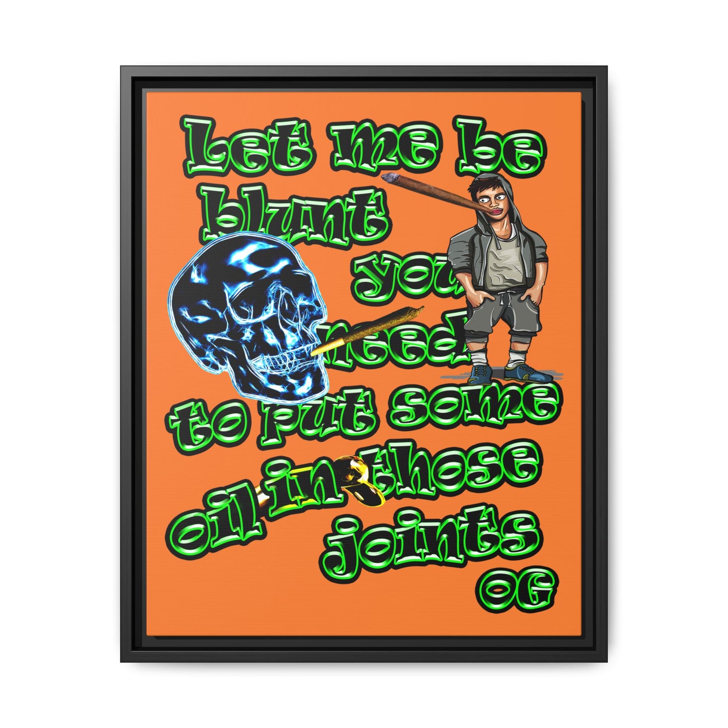 og - framed canvas art (crusta)