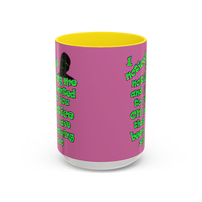 noticed you noticing - Accent Mug (light pink)