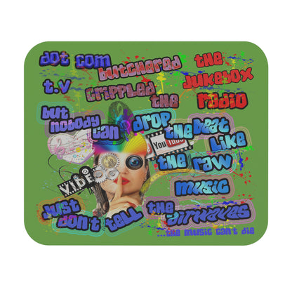 drop the beat - Mouse Pad (Rectangle) (green)