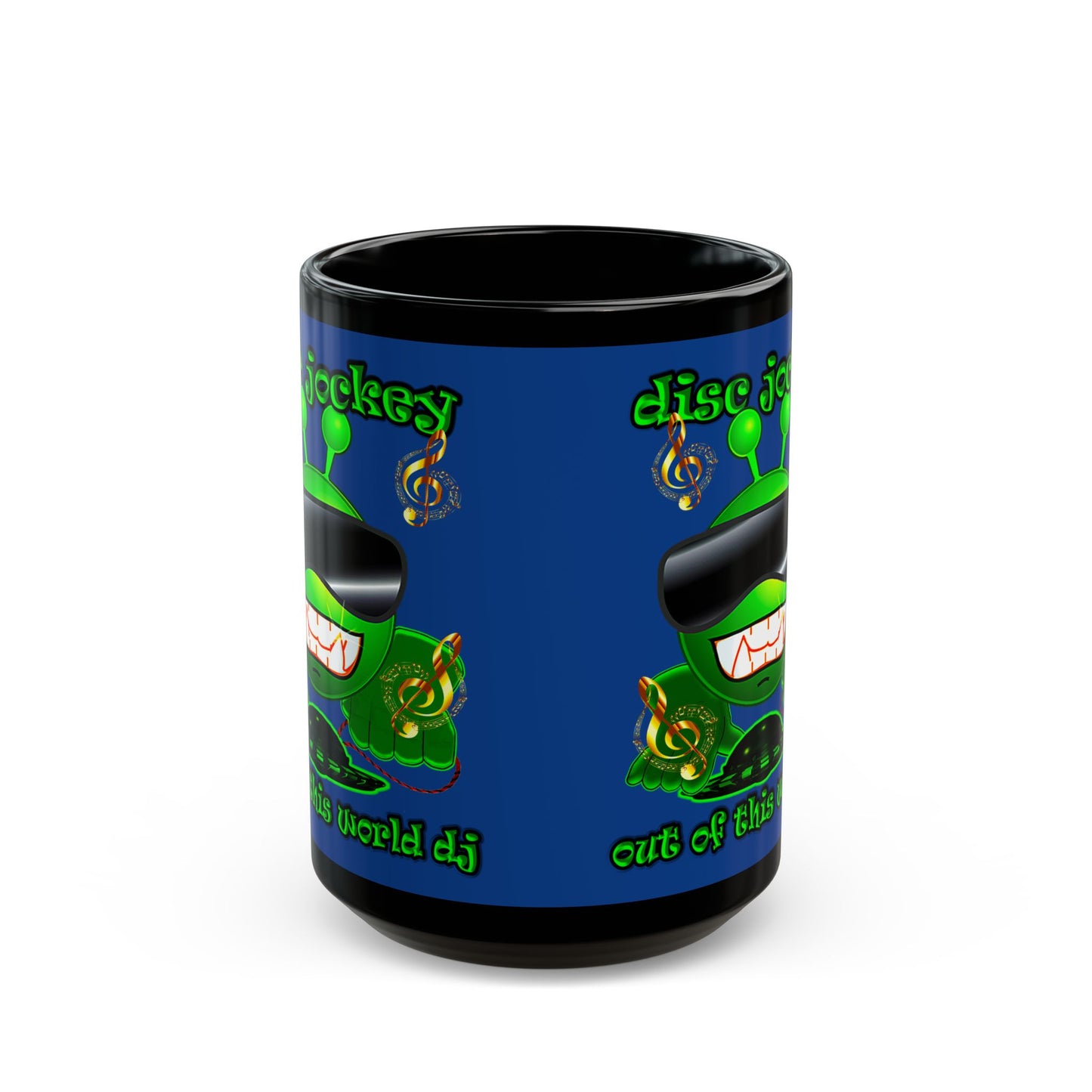 disc jockey - Black Mug (dark blue)
