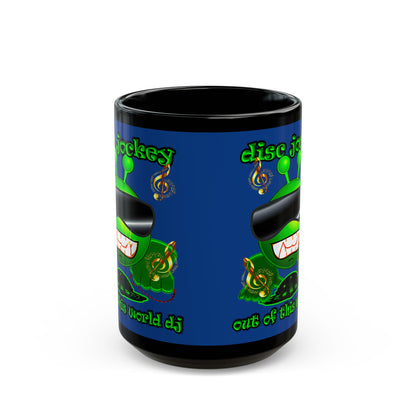 disc jockey - Black Mug (dark blue)
