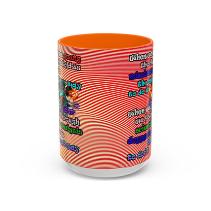 doggystyle - Accent Mug (yellow-orange wave)