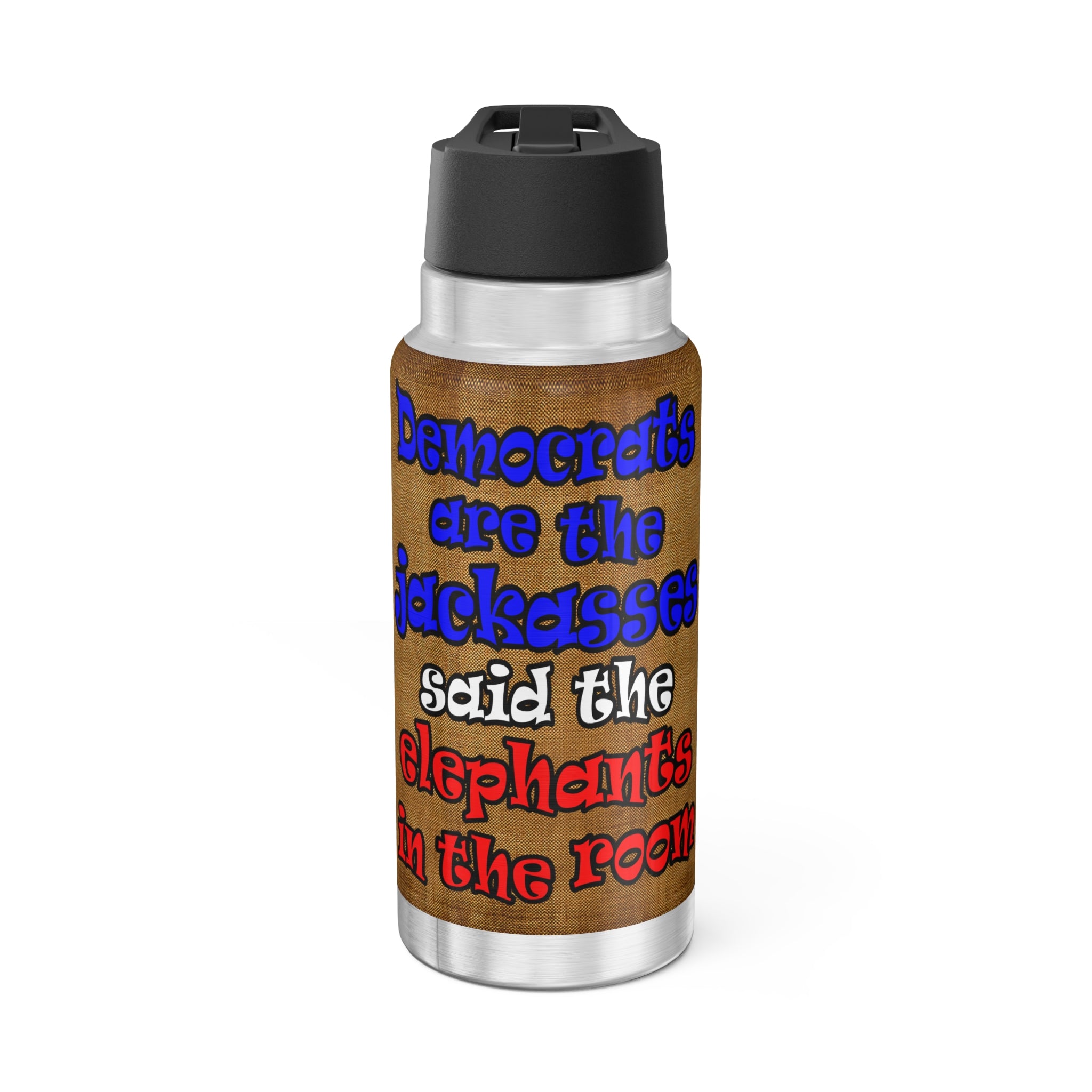 donkeys and elephants - Gator Tumbler, 32oz  (brown papyrus)