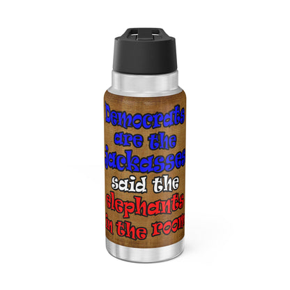 donkeys and elephants - Gator Tumbler, 32oz  (brown papyrus)