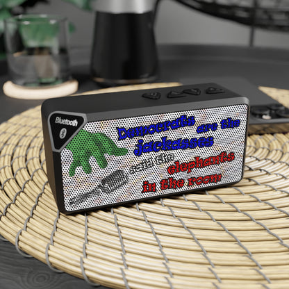 donkeys and elephants - Jabba Bluetooth Speaker (white marble)