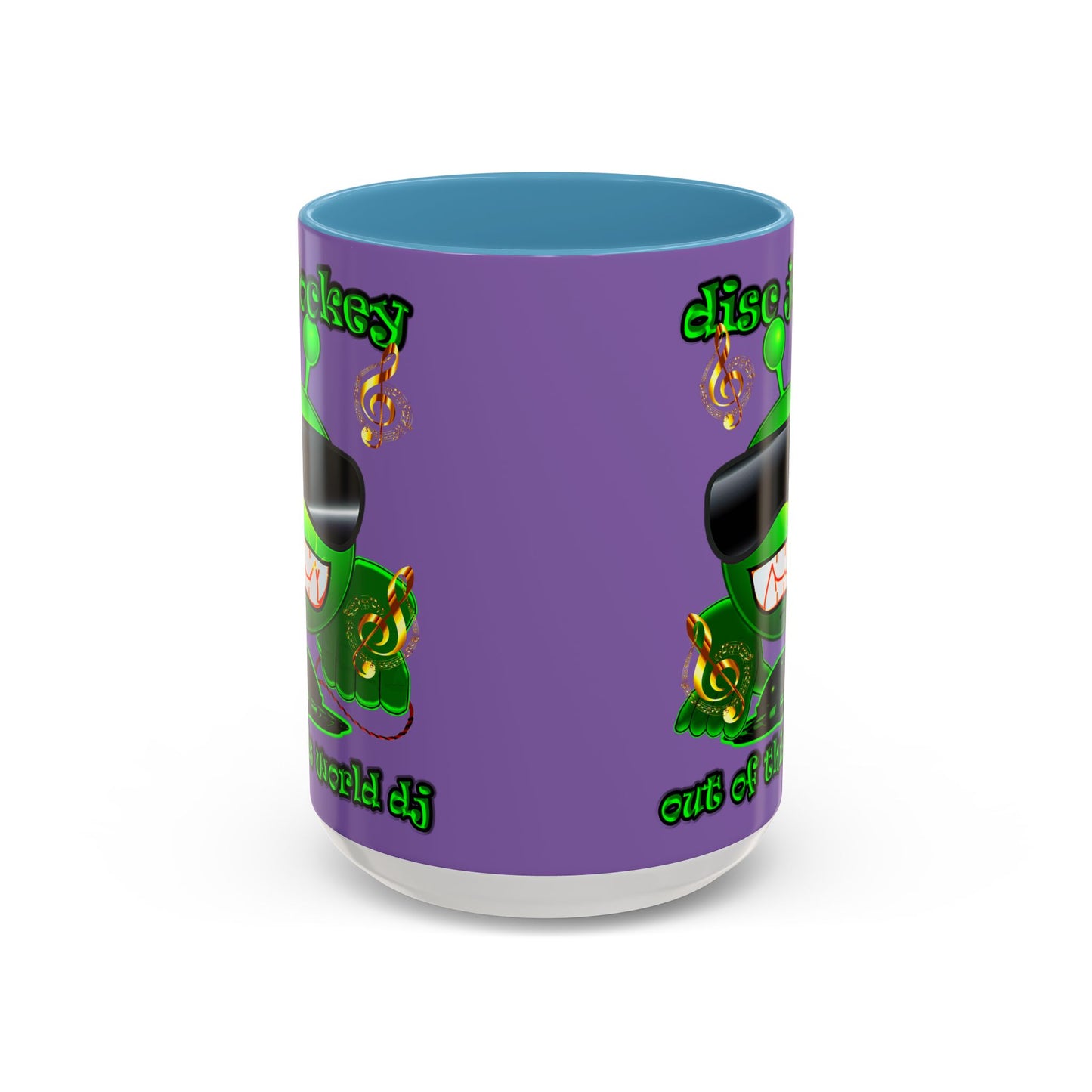 disc jockey - Accent Mug (light purple)