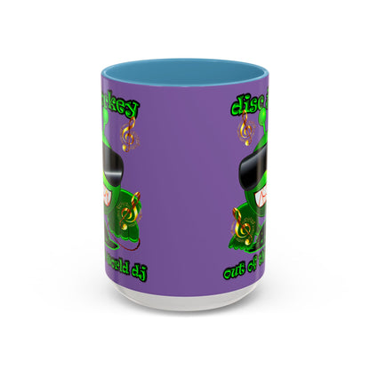 disc jockey - Accent Mug (light purple)