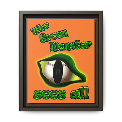green monster - framed canvas art (crusta)