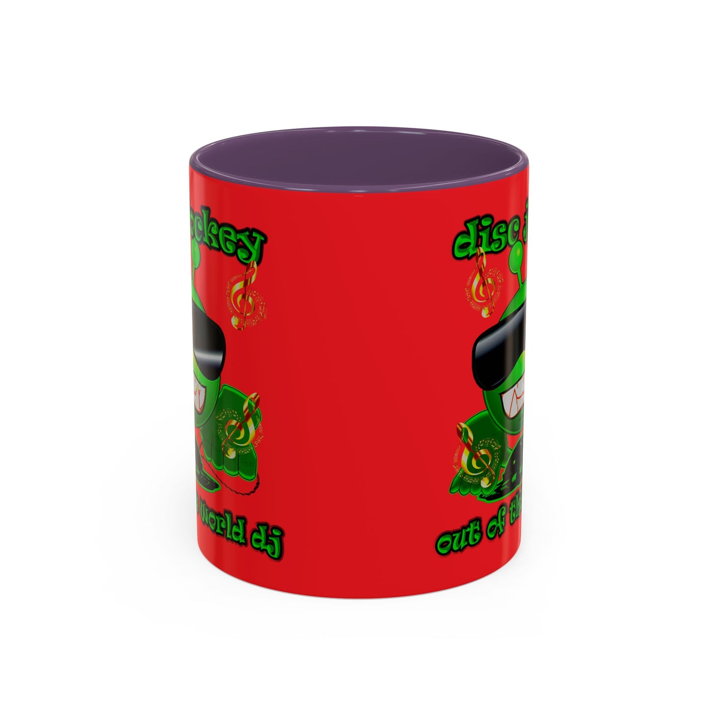 disc jockey - Accent Mug (red)